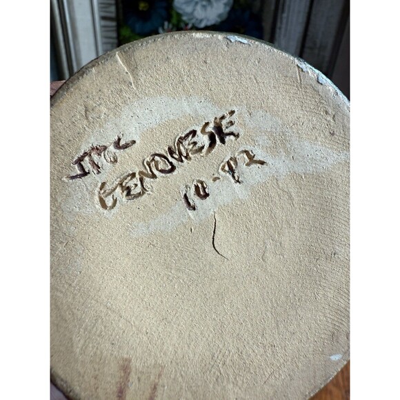 Vintage Stein Pottery Face Mug with computer Signed Jac Genovese 1990 - Picture 6 of 7